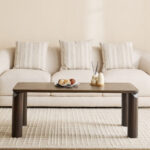 Cavon Pillar Solid Wood Coffee Table