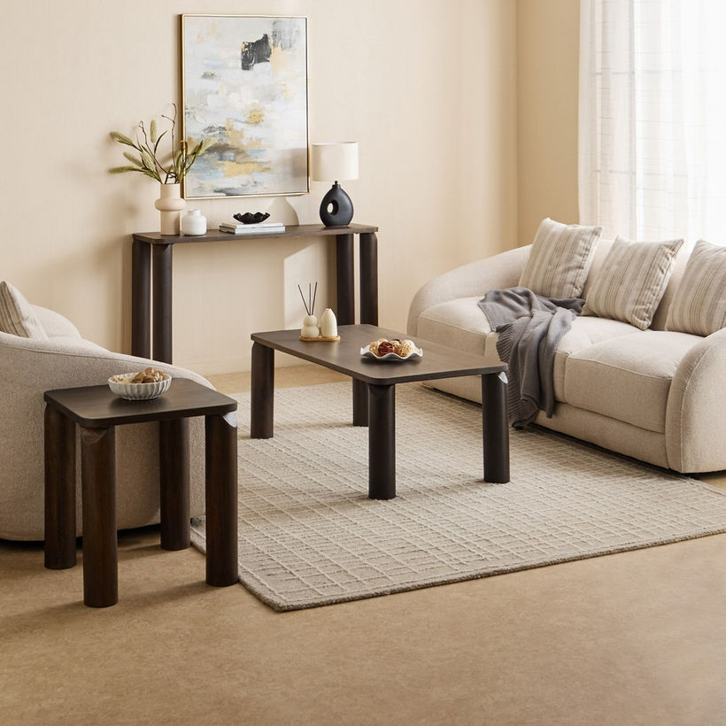 Cavon Pillar Solid Wood Coffee Table - Image 6