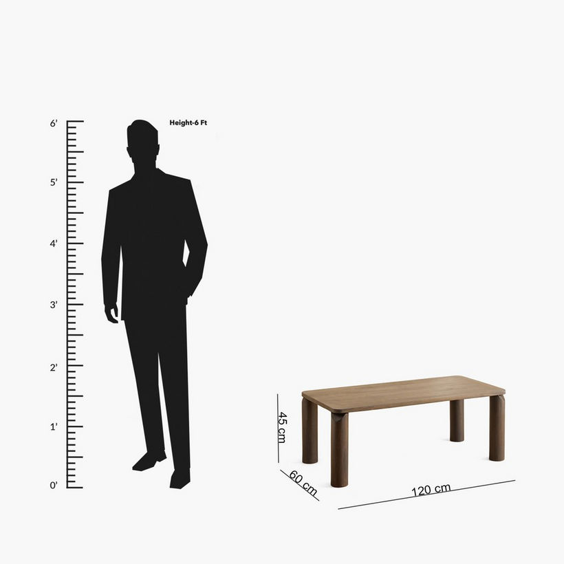 Cavon Pillar Solid Wood Coffee Table - Image 8