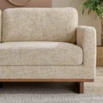 Monza 5- Seater Fabric Left Corner Sofa with 2 Cushions
