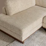 Monza 5- Seater Fabric Left Corner Sofa with 2 Cushions
