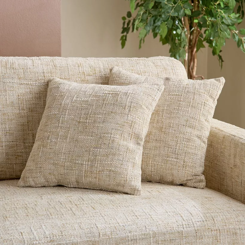 Monza 5- Seater Fabric Left Corner Sofa with 2 Cushions - Image 7