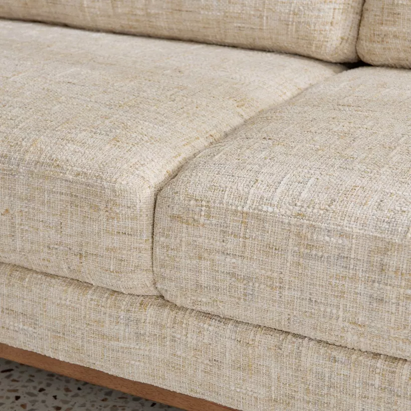 Monza 5- Seater Fabric Left Corner Sofa with 2 Cushions - Image 8