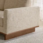 Monza 5- Seater Fabric Left Corner Sofa with 2 Cushions