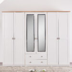 Hampton NXT 6-Door Wardrobe with 2-Drawers and Mirror
