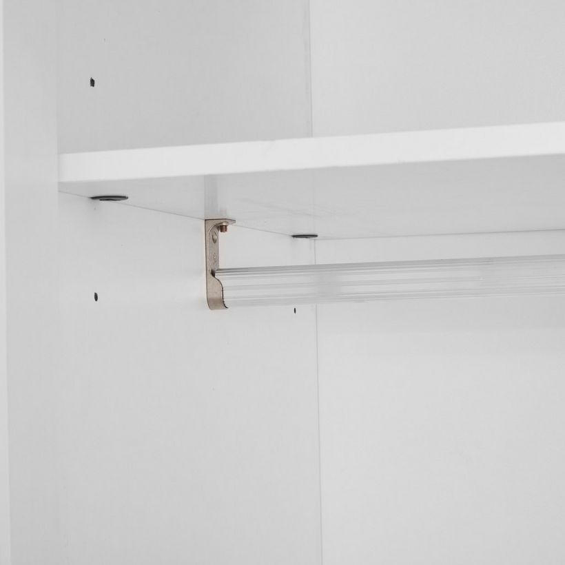 Hampton NXT 6-Door Wardrobe with 2-Drawers and Mirror - Image 6