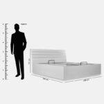 Frankfurt King Hydraulic Storage Bed - 180x200 cm