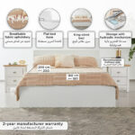 Frankfurt King Hydraulic Storage Bed - 180x200 cm