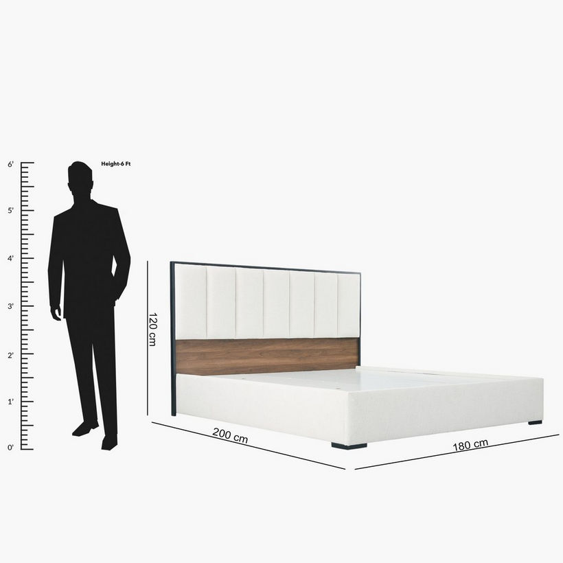 Ruby NXT Upholstered King Bed - 180x200 cm - Image 11
