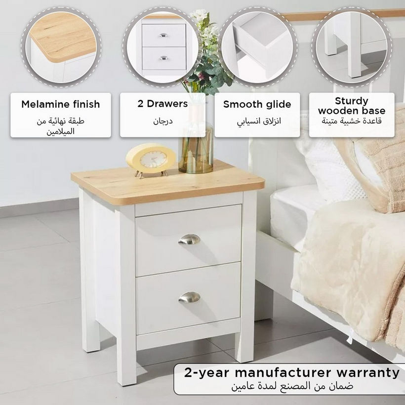 Hampton NXT 2-Drawer Nightstand - Image 8