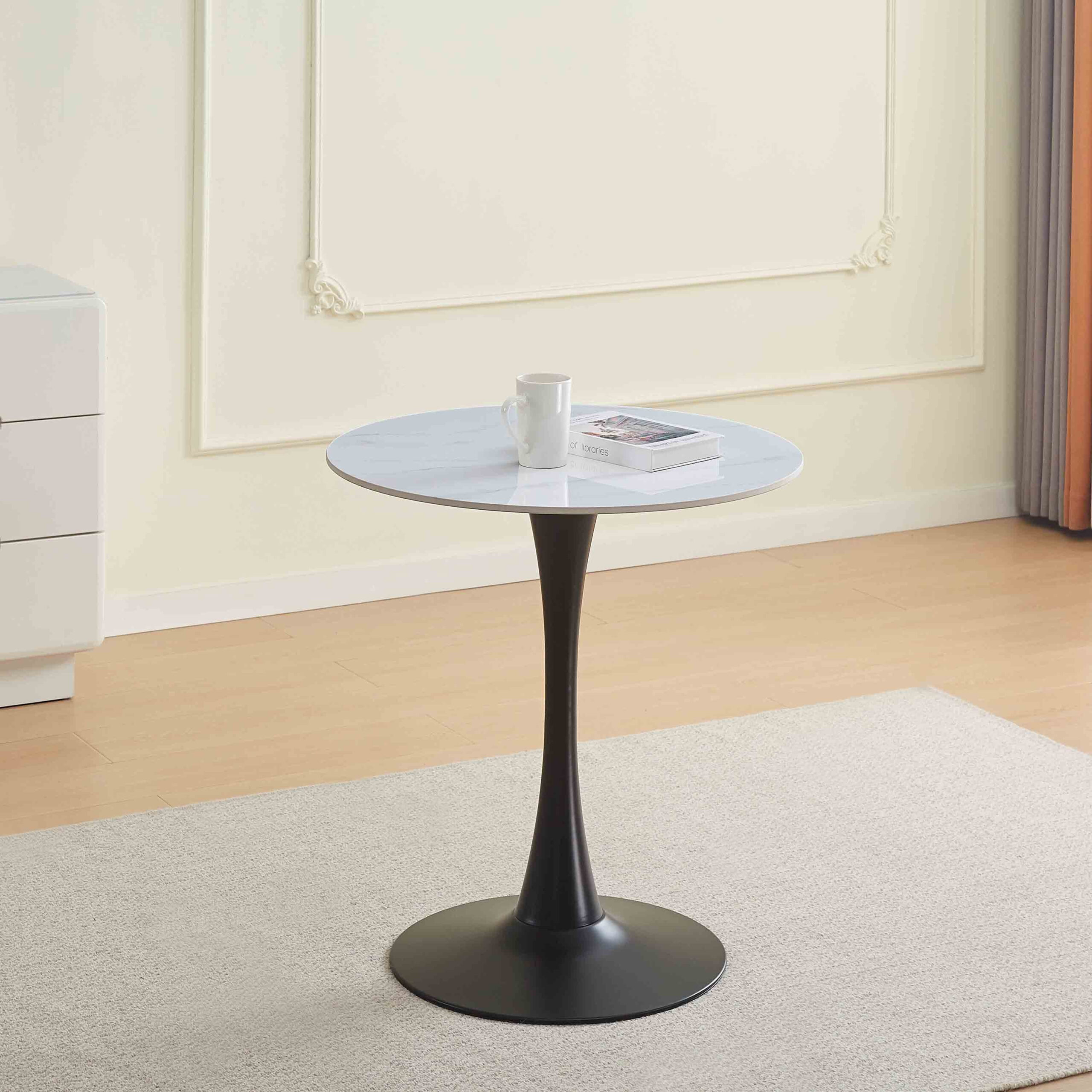Elvis Sintered Stone 2-Seater Round Dining Table