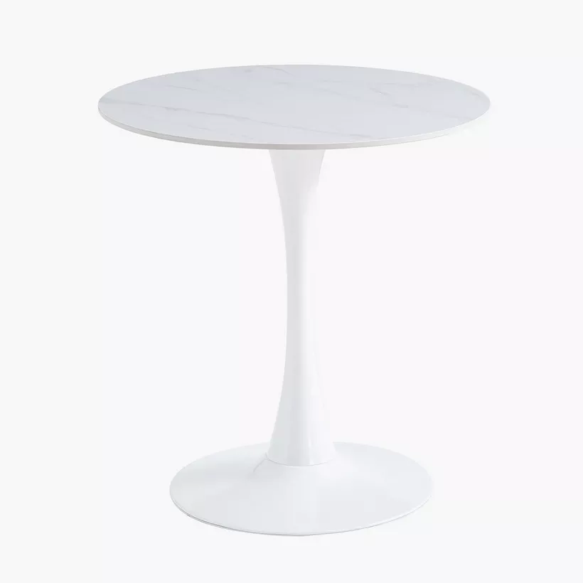 Elvis Sintered Stone 2-Seater Round Dining Table - Image 3