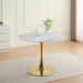 Elvis Sintered Stone 4-Seater Round Dining Table - Image 9