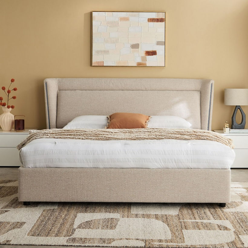 Liberty Aura Smart LED Queen Upholstered Bed - 160x200 cm - Image 4