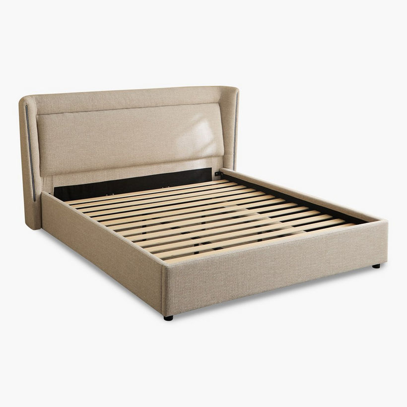 Liberty Aura Smart LED Queen Upholstered Bed - 160x200 cm - Image 10