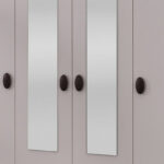 Maybelle 4-Door Wardrobe with 2 Drawers and 2 Mirrors