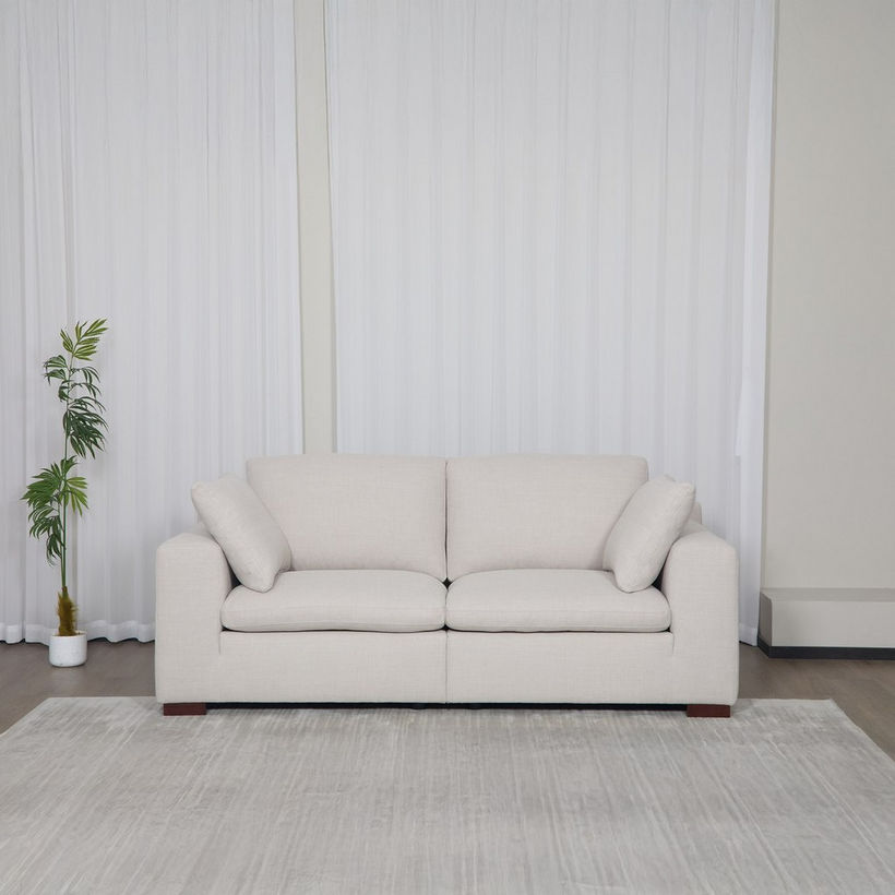 Victoria 3-Seater Fabric Sofa with 2 Arm Pillows - Image 3