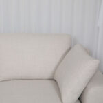 Victoria 3-Seater Fabric Sofa with 2 Arm Pillows