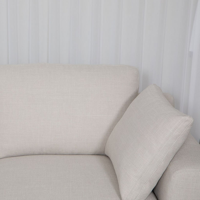 Victoria 3-Seater Fabric Sofa with 2 Arm Pillows - Image 4