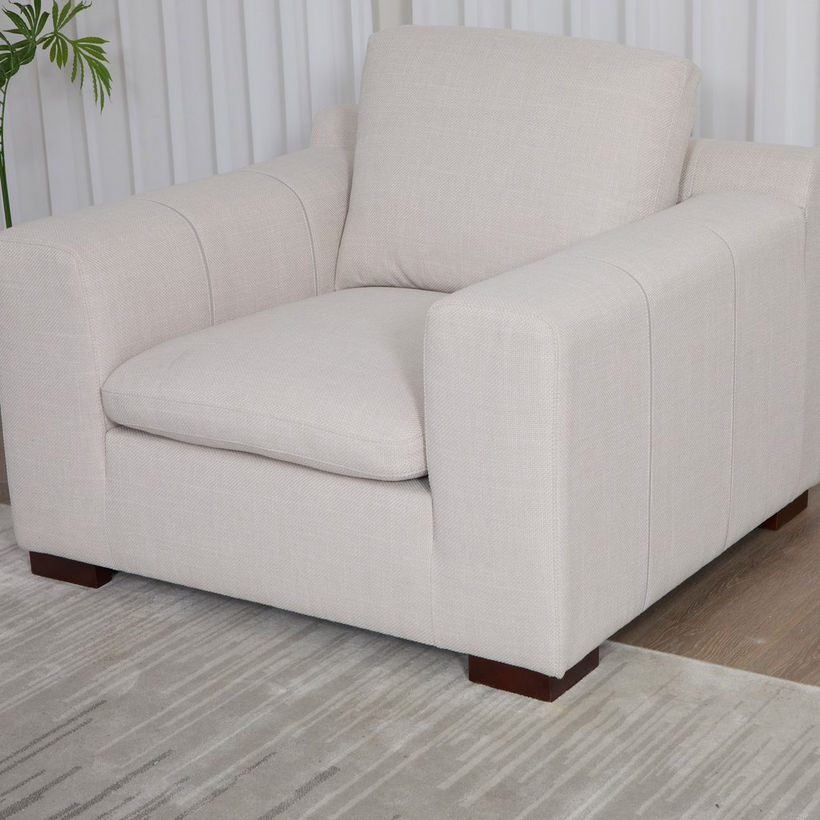 Victoria Fabric Armchair Sofa with 2 Arm Pillows - Image 5