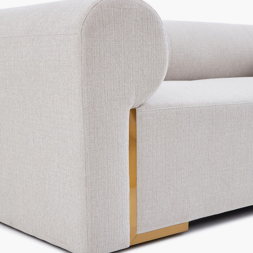 Bethany 3-Seater Large Fabric Sofa with 2 Cushions - Image 7