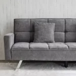 Movo Palmer 3-Seater Fabric Sofa Bed with 2 Cushions