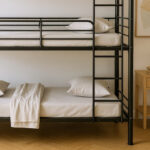 Movo Coda Triple Bunk Metal Single Bed With Ladder - 90x200 cm