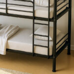 Movo Coda Triple Bunk Metal Single Bed With Ladder - 90x200 cm