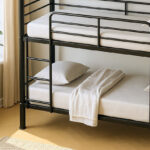 Movo Coda Triple Bunk Metal Single Bed With Ladder - 90x200 cm