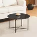 Movo Troy Glass Top Round Coffee Table - Image 9