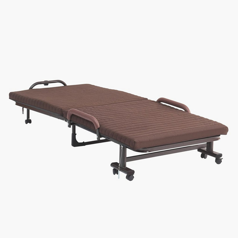 Movo Havana Folding Adjustable Metal Single Bed with Mattress - 80x190 cm - Image 7