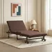 Movo Havana Folding Adjustable Metal Single Bed with Mattress - 80x190 cm - Image 9