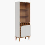 Nero 4-Door Curio Cabinet