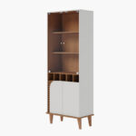 Nero 4-Door Curio Cabinet