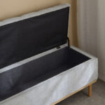 Drew Fabric Bench with Wood Frame