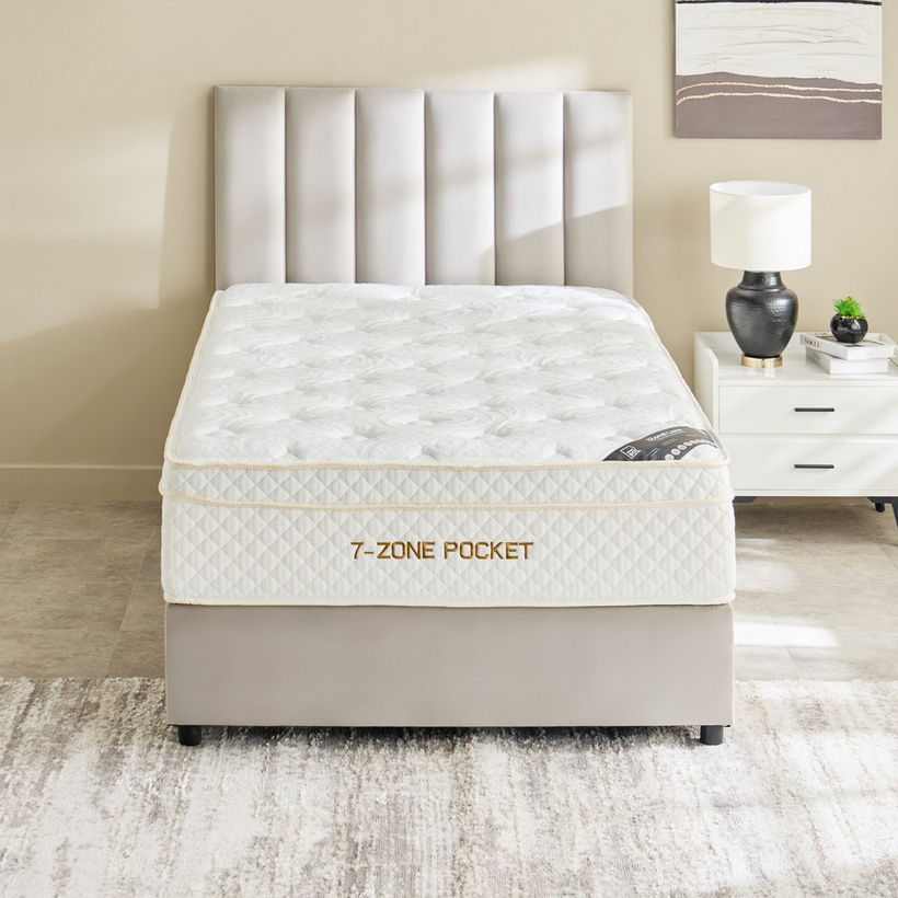 SleepLuxe iZonal Luxe Medium Soft 7 Zone Hybrid Pocket Spring Queen Mattress - 150x200x32 cm - Image 3