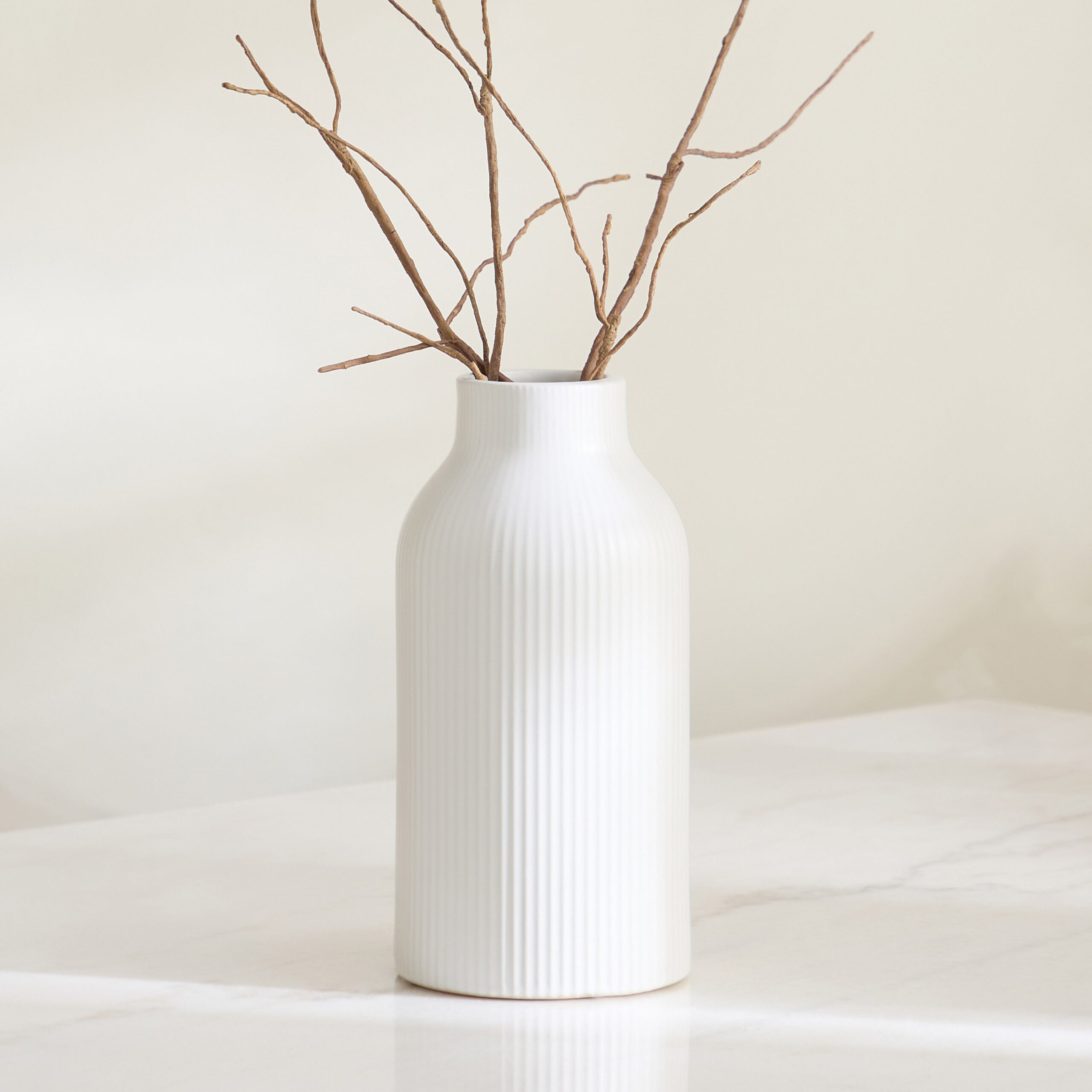 Sansa Roma Ceramic Vase - 12.3x12.3x25.5 cm
