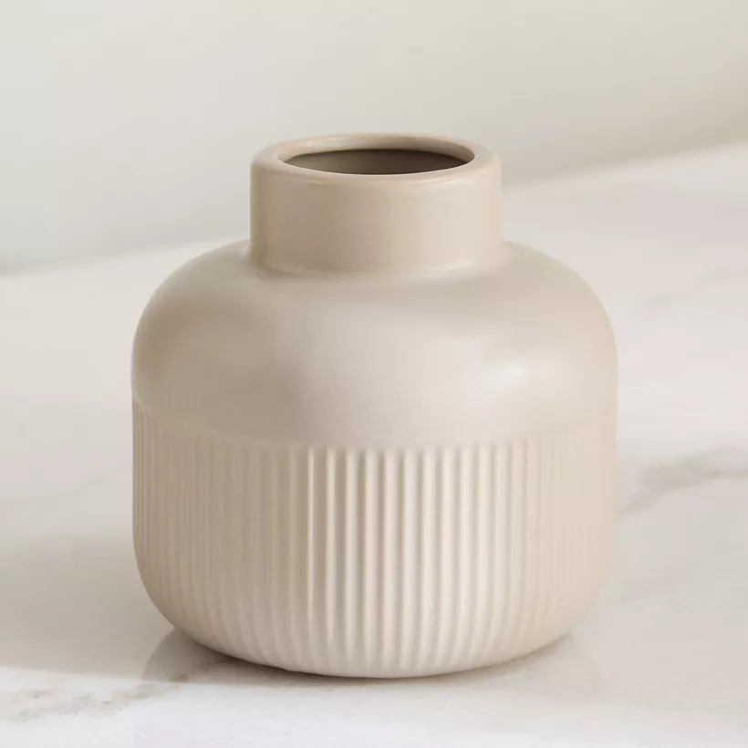 Sansa Roma Ceramic Vase - 13x13x13.5 cm - Image 3