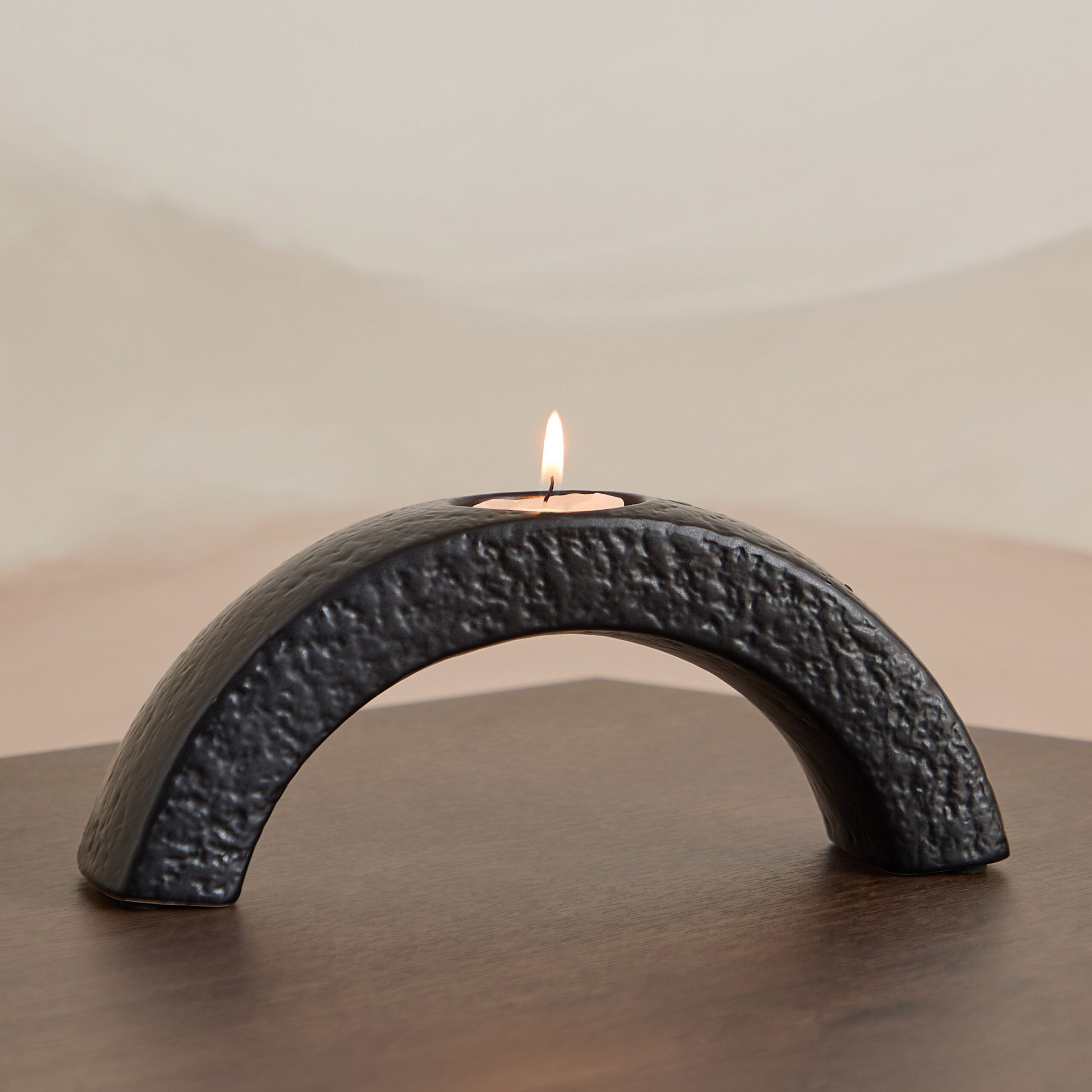 Sansa Roma Ceramic Candleholder - 21.8x6x9.5 cm
