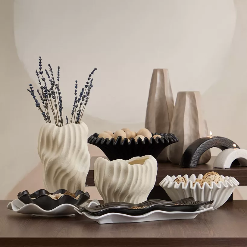 Sansa Roma Ceramic Candleholder - 21.8x6x9.5 cm - Image 5
