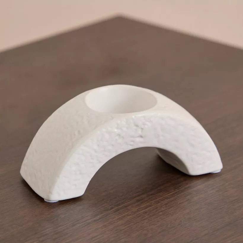 Sansa Roma Ceramic Candleholder - 13.8x5.8x6 cm - Image 3