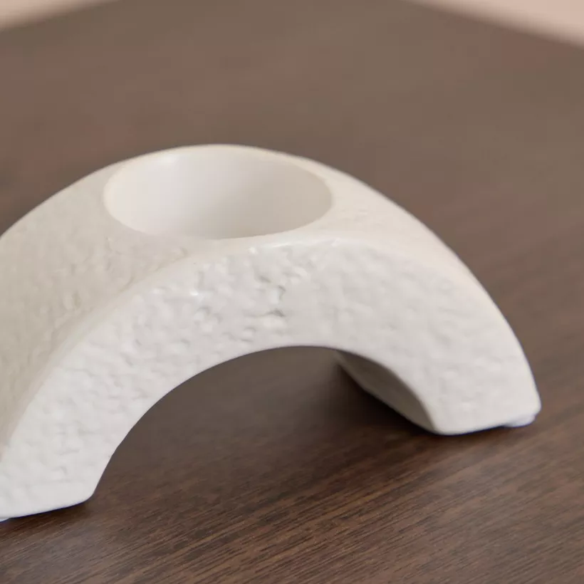 Sansa Roma Ceramic Candleholder - 13.8x5.8x6 cm - Image 4