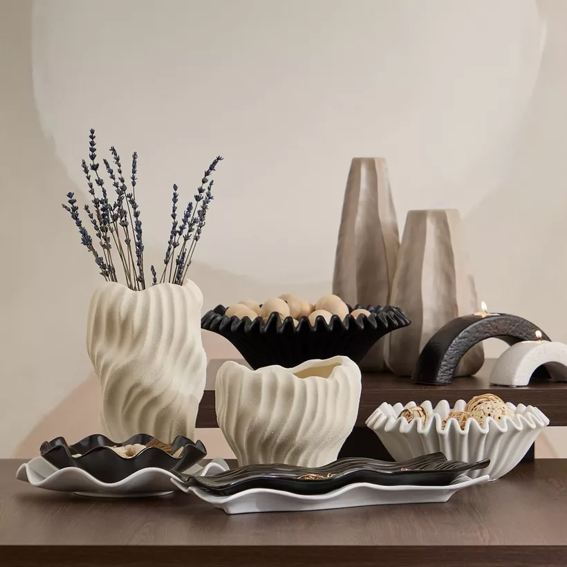 Sansa Roma Ceramic Candleholder - 13.8x5.8x6 cm - Image 5