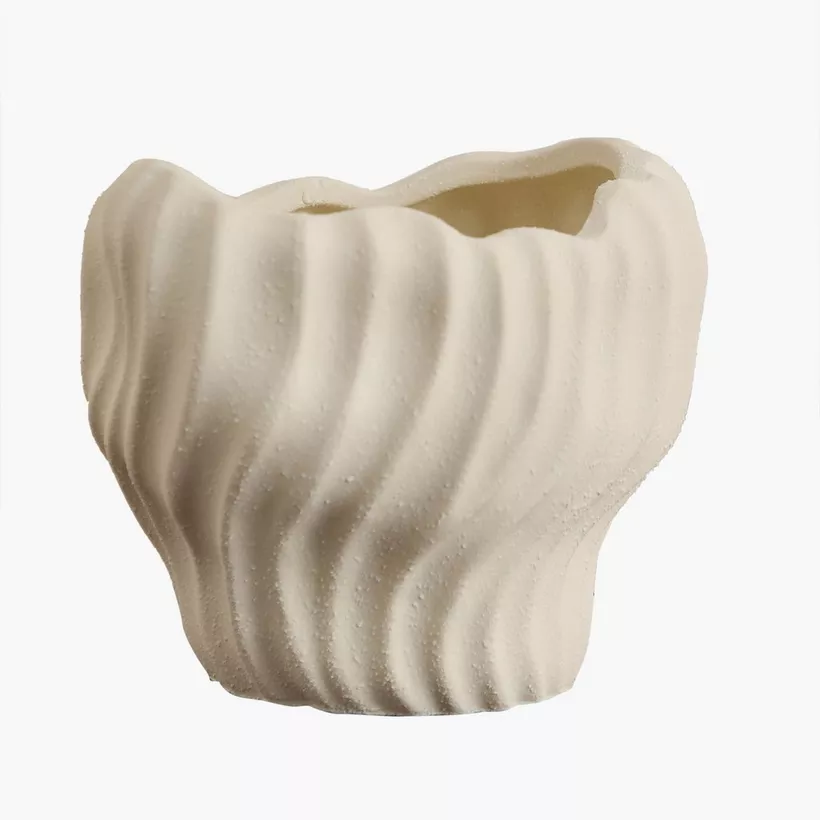 Sansa Roma Ceramic Vase - 18x15.5x16 cm - Image 2