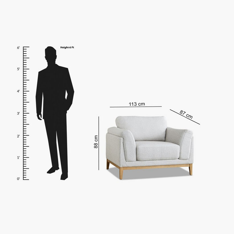 Hope Armchair Fabric Sofa - Image 12