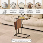 Movo Coda Side Table with Magazine Rack