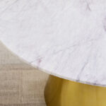 Cone 4-Seater Round Genuine Marble Top Dining Table