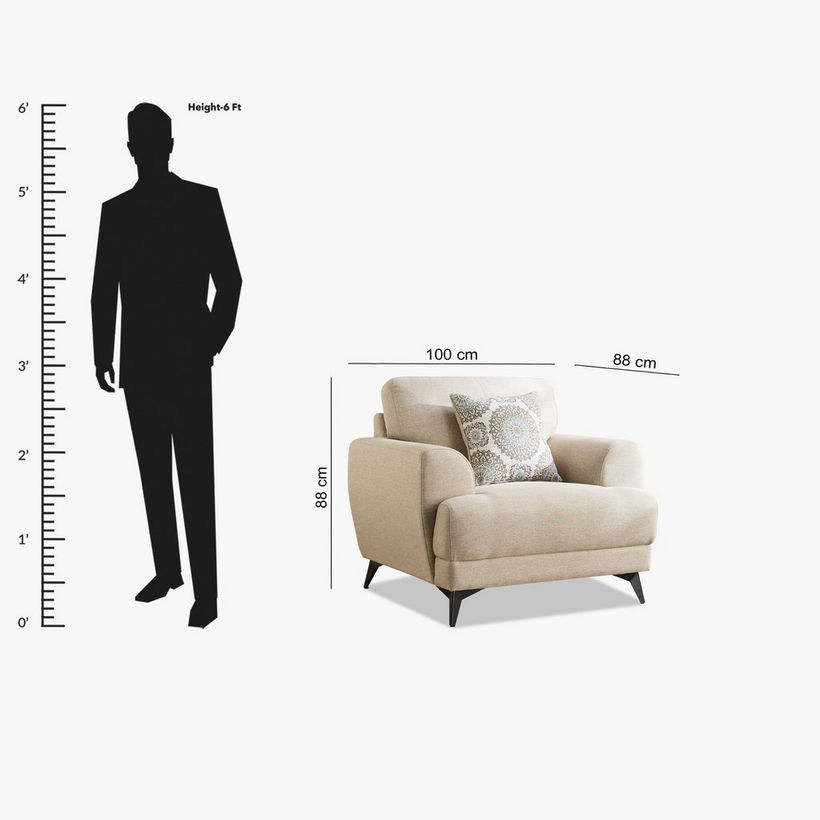 Estella Armchair Sofa with Cushion - Image 12