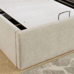 Hampton Upholstered Hydraulic Storage King Bed Base - 180x200 cm