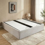 Hampton Upholstered Hydraulic Storage King Bed Base - 180x200 cm